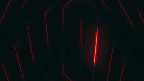 Red laser and lines pattern with neon light Stock Footage 230084440