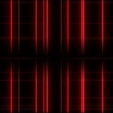 Red Laser Grid Cyber Background with Futuristic Digital Lines Stock Illustration