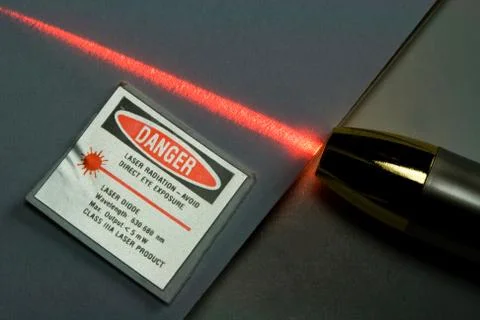 Red Laser Light Beam Stock Photos