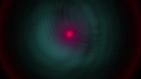 Red laser light circle on dark background. Stock Footage 335540113