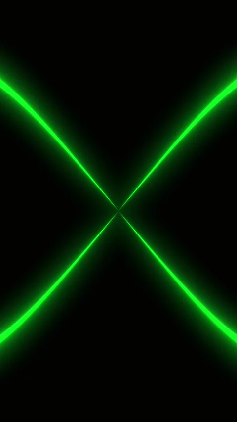 Red laser X light background crossing glowing beams, black empty space, Stock Footage 340524949