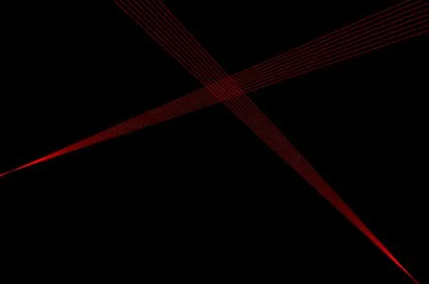 Red Lases Crossing Background Stock Illustration