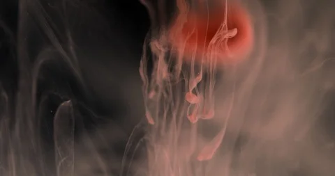 Red Lava Ink Abstract Liquid Lamp Effect Stock Footage 105396635