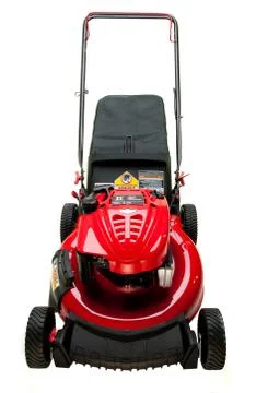Red Lawn Mower Stock Photos