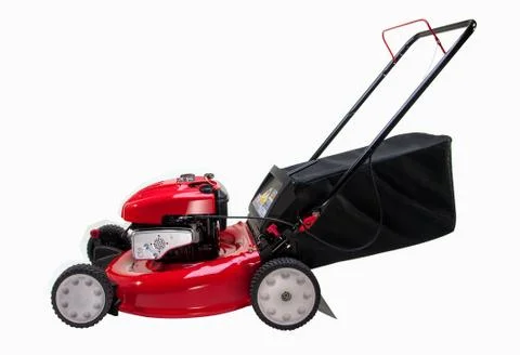 Red Lawn Mower Stock Photos