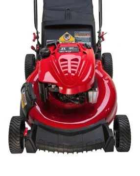 Red Lawn Mower Stock Photos