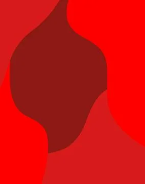 Red Layered Organic Shape Minimal Abstract Background Stock Illustration