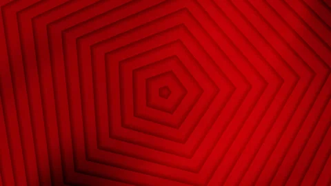 Red, layered, overlapping, hexagonal, pattern, abstract, background. Vidéo 289595392