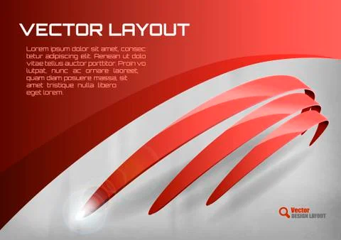 Red layout Illustrazione stock