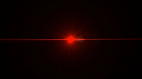 Red lazer scanning from left to right, cgi effect Stock Footage 37065365
