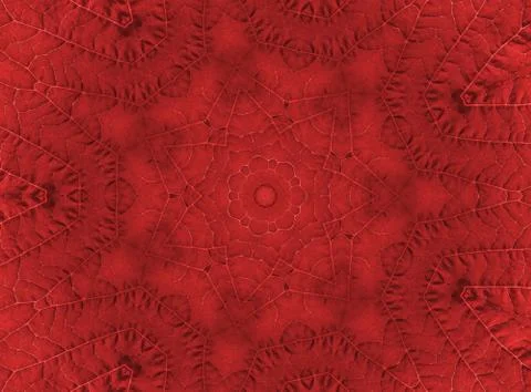 Red leaf abstract pattern Stock Illustration