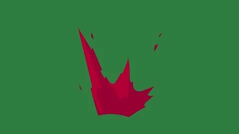 A red leaf on green background and screen with it arrow green screen animated Видео 335065743