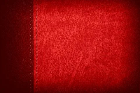 Red leather background Stock Photos