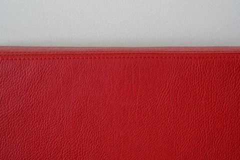 Red leather background Stock Photos
