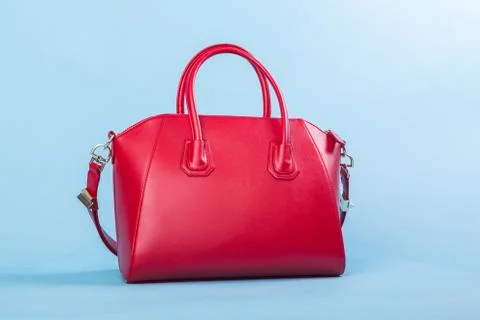 Red Leather Bag Stock Photos