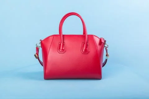 Red Leather Bag Stock Photos
