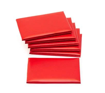 Red leather covers Foto stock