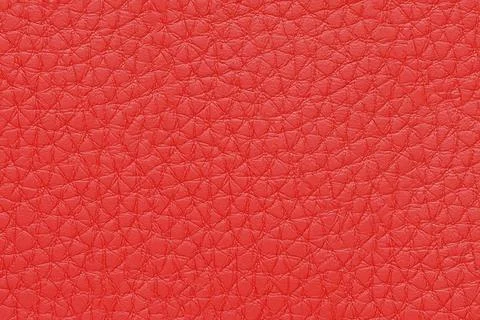 Red leather, leatherette texture background Stock Photos