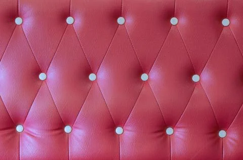 Red leather sofa background Stock Photos