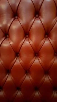 Red leather sofa with texture background buttons Stock Photos