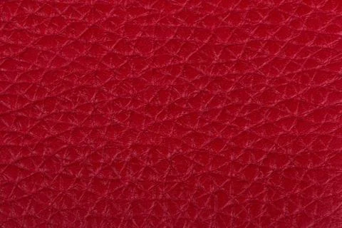 Red leather texture background Stock Photos