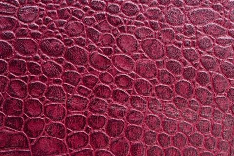 Red leather texture background Stock Photos