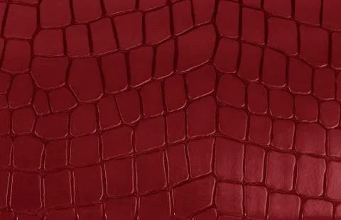 Red leather texture background Stock Photos