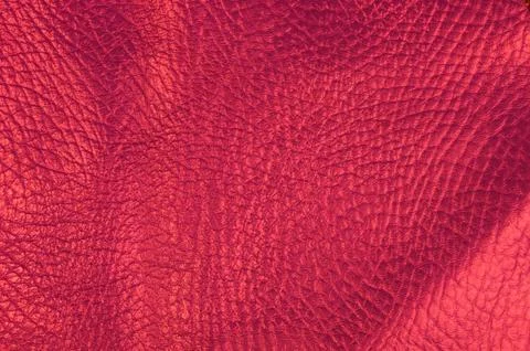 Red leather texture background Stock Photos