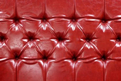 Red leather as texture background Stock Photos