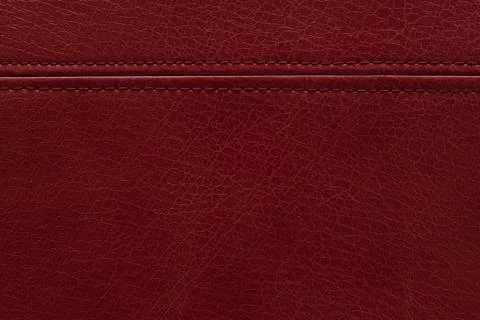 Red leather texture background Stock Photos
