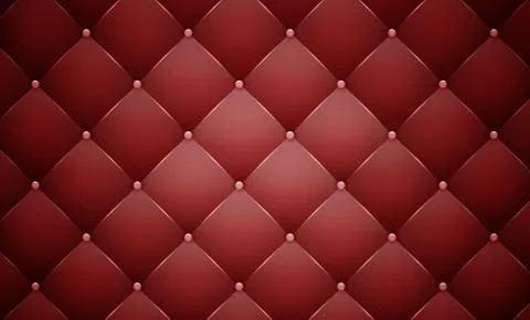 Red leather vector banner. Stock Illustration