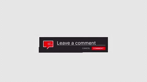 Red Leave a Comment Animation Pack Thanks Posted Alpha 4K Video stock 347727468