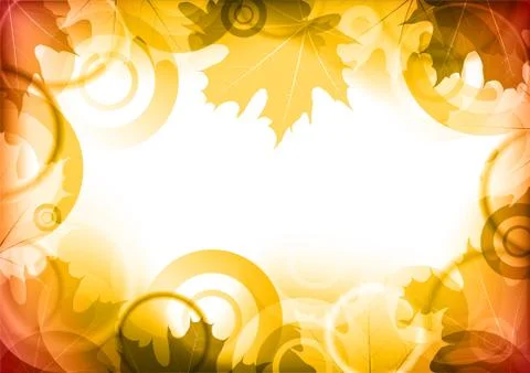 Red leaves Illustrazione stock