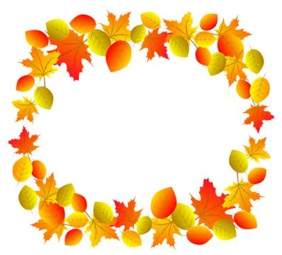 Red leaves isolated Stock Illustration