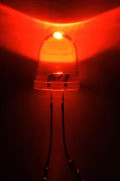Red LED Bulb Stock Photos