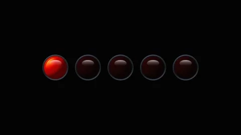 Red led chaser light bar flashing on black and white backgrounds. 4K Stock Footage 345778527