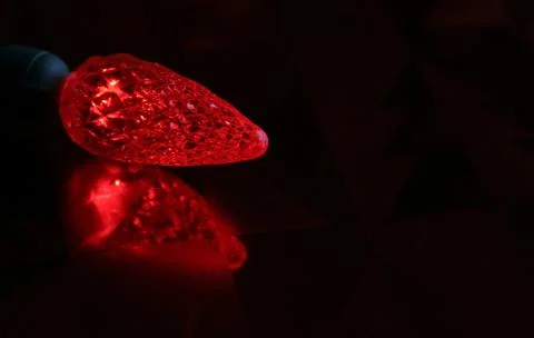 Red led christmas light Stock Photos