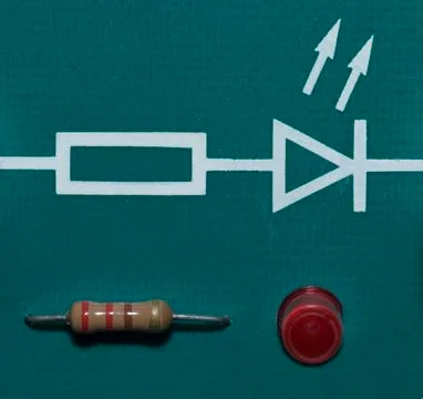 Red LED Close Up Stock Photos