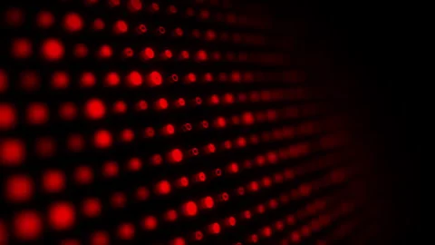 Red LED grid with glowing depth. Video stock 323919128