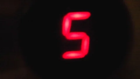 Red led numbers Vidéo 80600142