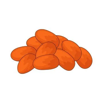 Red lentil illustration Illustrazione stock