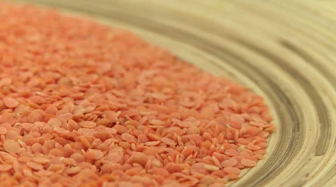 Red lentils 1 Stock Footage 31091924