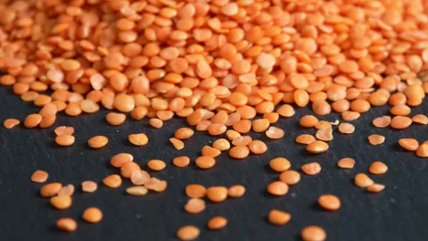 Red lentils 2 Stock Footage 322534808
