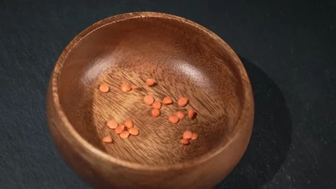 Red lentils 4 Video stock 323006168