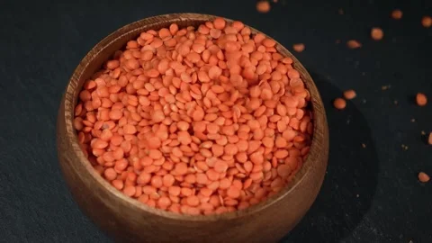 Red lentils 4 Video stock 323927441