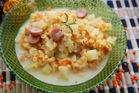 Red lentils Stock Photos