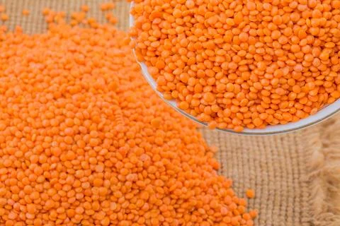 Red Lentils Stock Photos