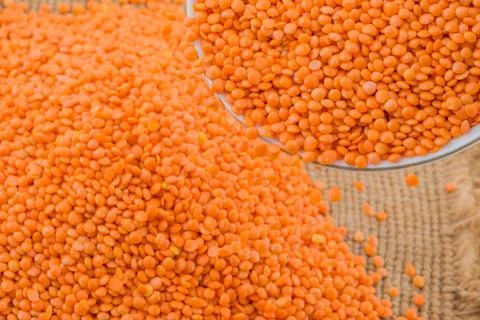 Red Lentils Stock Photos