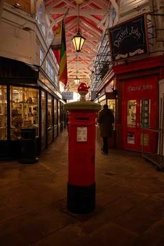 Red letter box  Stock Photos
