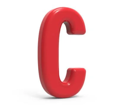 Red letter C Stock Photos